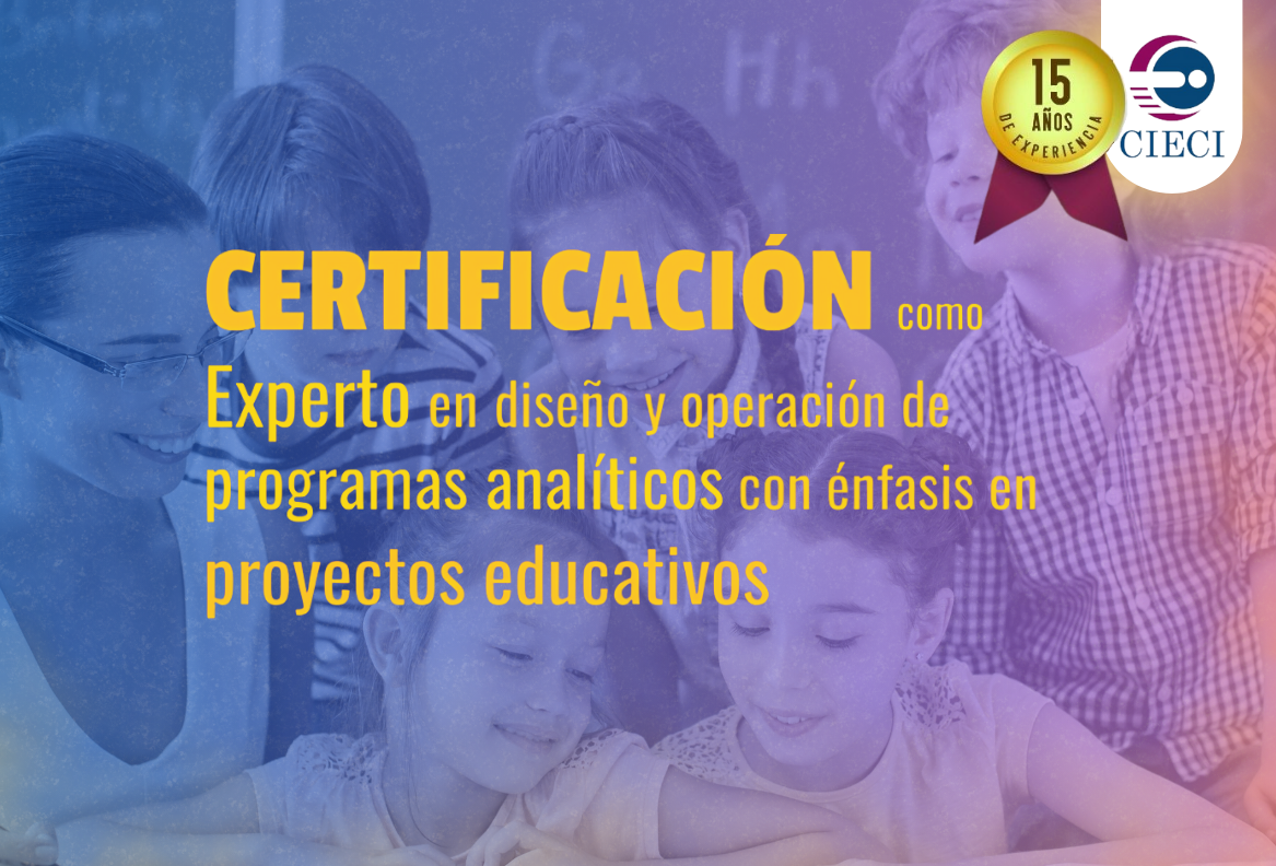 EXPERTO EN DISEÑO Y OPERACIÓN DE PROGRAMA ANALÍTICO EN PROYECTOS EDUCATIVOS G3